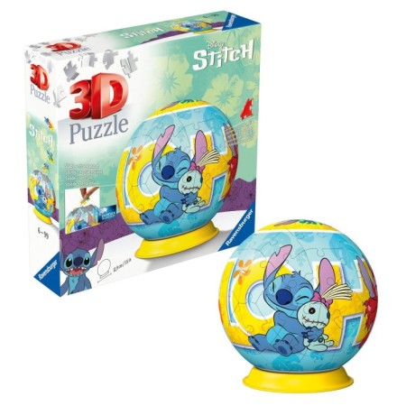 Ravensburger - Puzzle 3D bila Disney Stitch 72 piese Ravensburger - 1